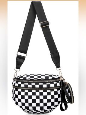 Checkered Crossbody Bum Bag